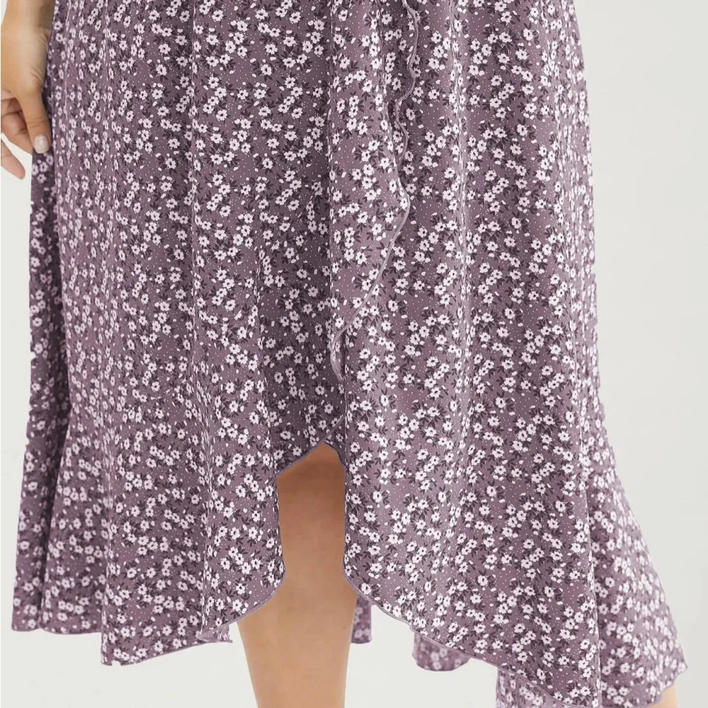 NWT Bloomchic Floral Cold shoulder asymmetrical size 3X 22/24🌸BC BAG 03 - Picture 7 of 11